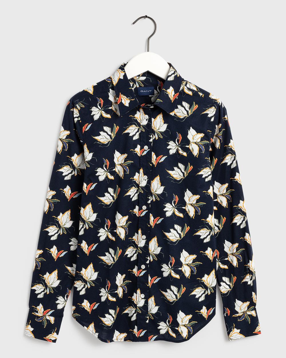 GANT Kadın Lacivert Regular Fit Gömlek