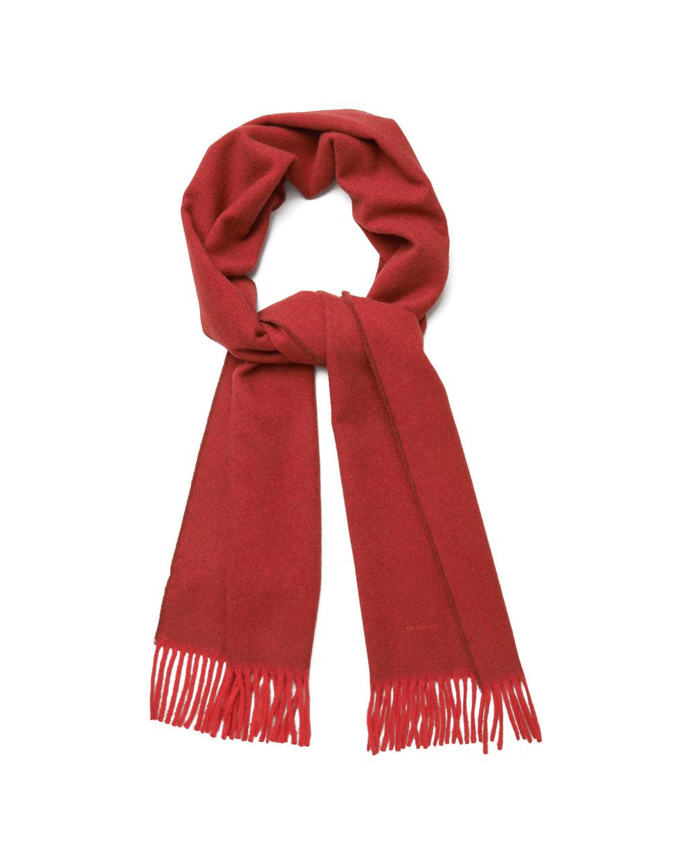 Unisex Bordo Oxford Weave Scarf Atkı