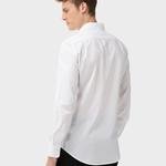 GANT Erkek Beyaz Slim Fit Tech Prep Oxford Gömlek
