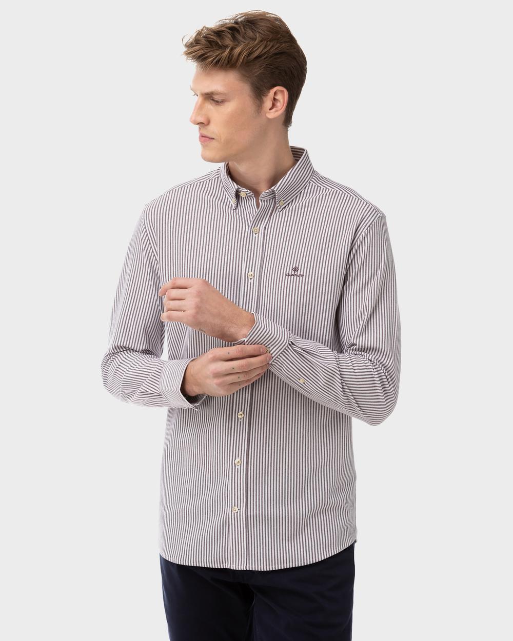 GANT Erkek Bordo Regular Fit Gömlek