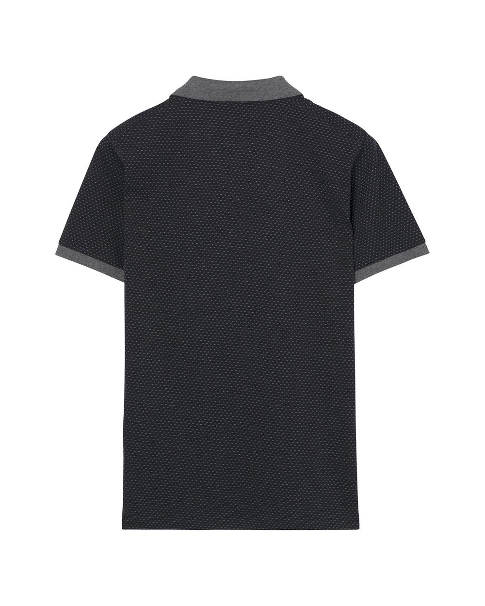 GANT Erkek Siyah Puantiyeli Jacquard Rugger Polo