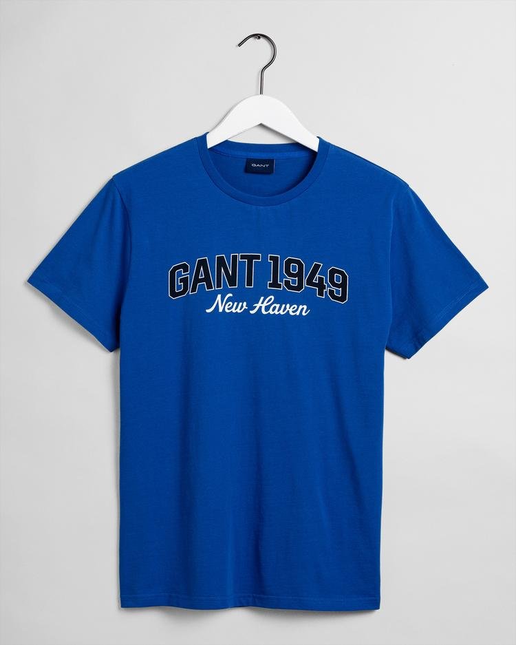 GANT Erkek Mavi Regular Fit T-Shirt