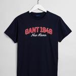 GANT Erkek Lacivert Regular Fit T-Shirt
