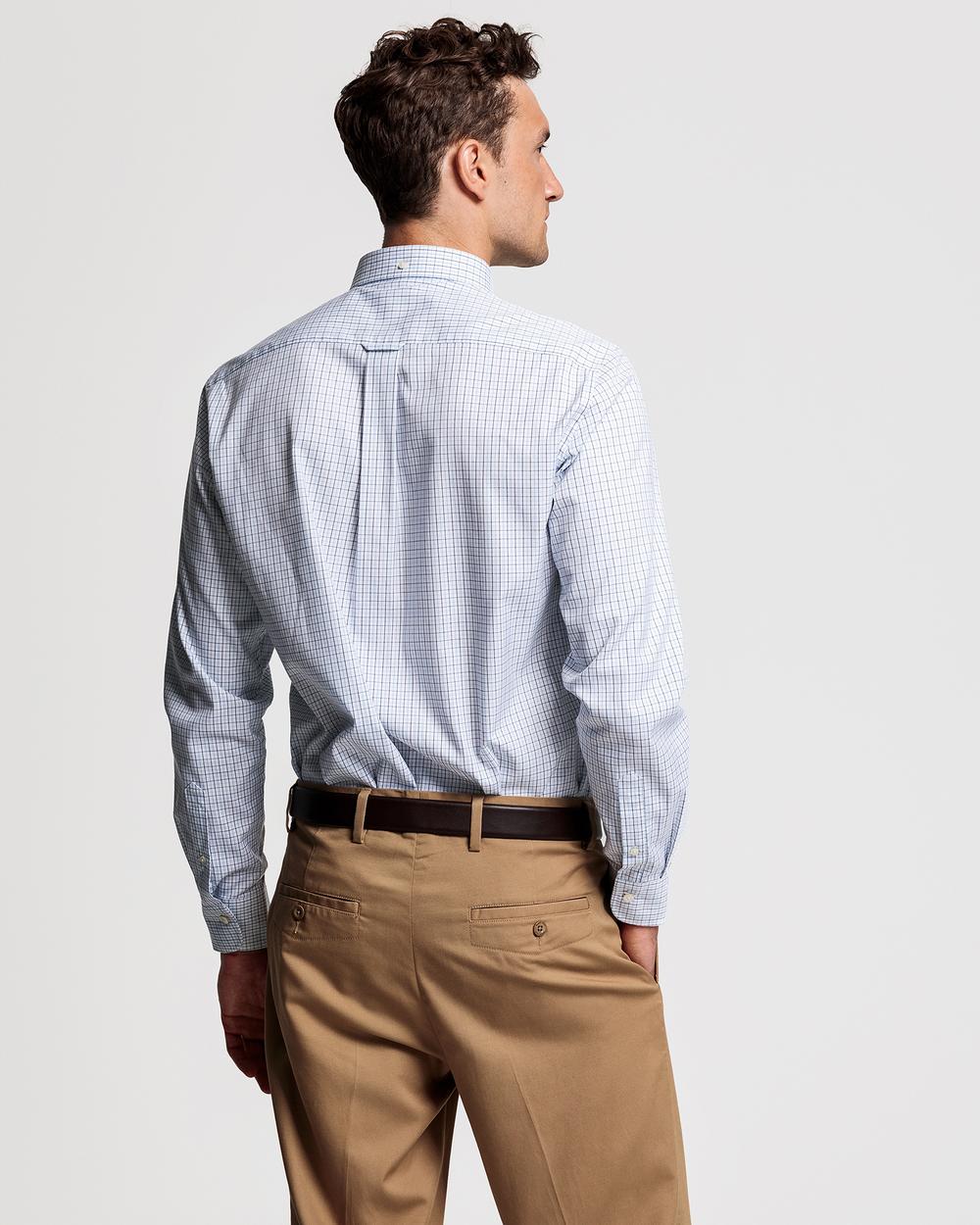 GANT Erkek Mavi Regular Fit Kareli Gömlek