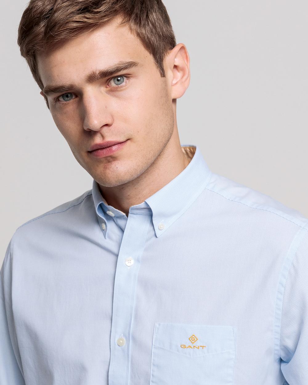 GANT Erkek Mavi Regular Fit Gömlek