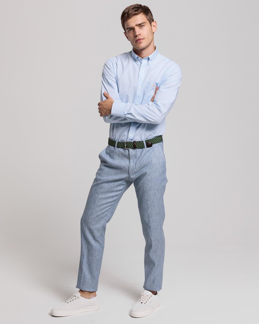 GANT Erkek Mavi Regular Fit Gömlek
