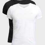 GANT Erkek Beyaz Siyah 2'li V Yaka T-Shirt