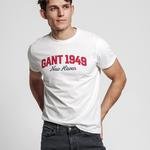 GANT Erkek Krem Regular Fit T-Shirt