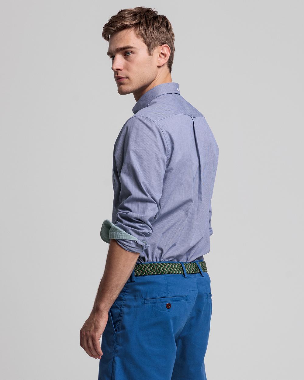 GANT Erkek Mavi Regular Fit Gömlek