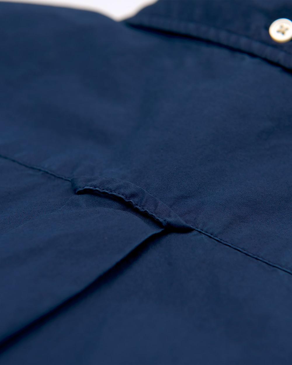 GANT Erkek Lacivert Regular Broadcloth Kısa Kollu Gömlek