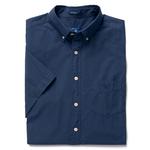 GANT Erkek Lacivert Regular Broadcloth Kısa Kollu Gömlek