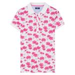GANT Women's island Flower Pique Short Sleeve Polo