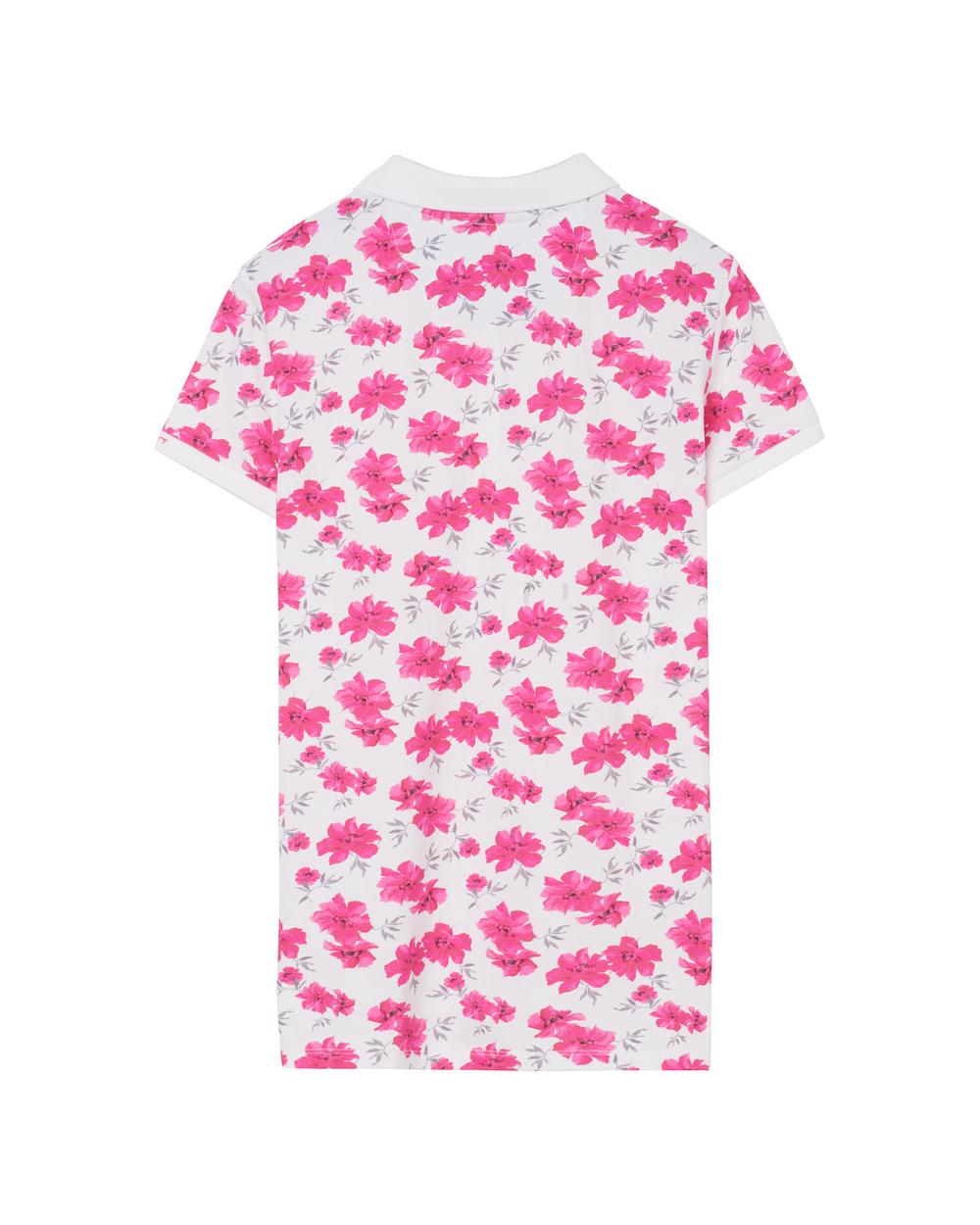 GANT Women's island Flower Pique Short Sleeve Polo