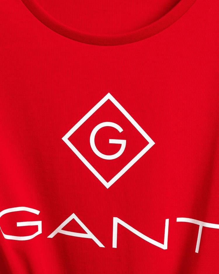 GANT Kadın Kırmızı Kısa Kollu T-Shirt