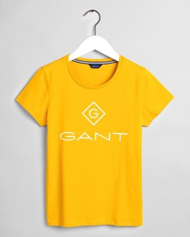 GANT Kadın Sarı Kısa Kollu T-Shirt