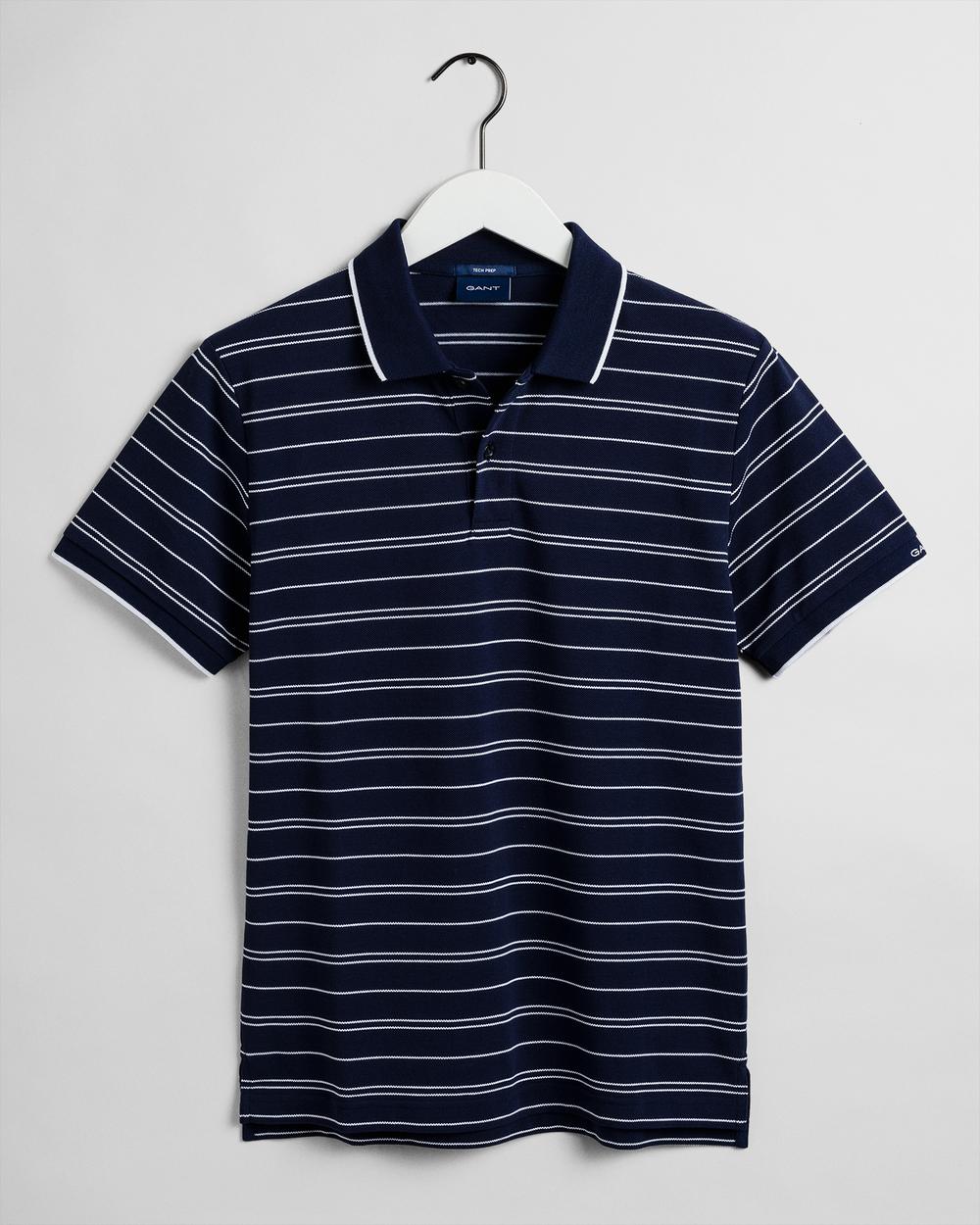 GANT Erkek Lacivert Çizgili Polo