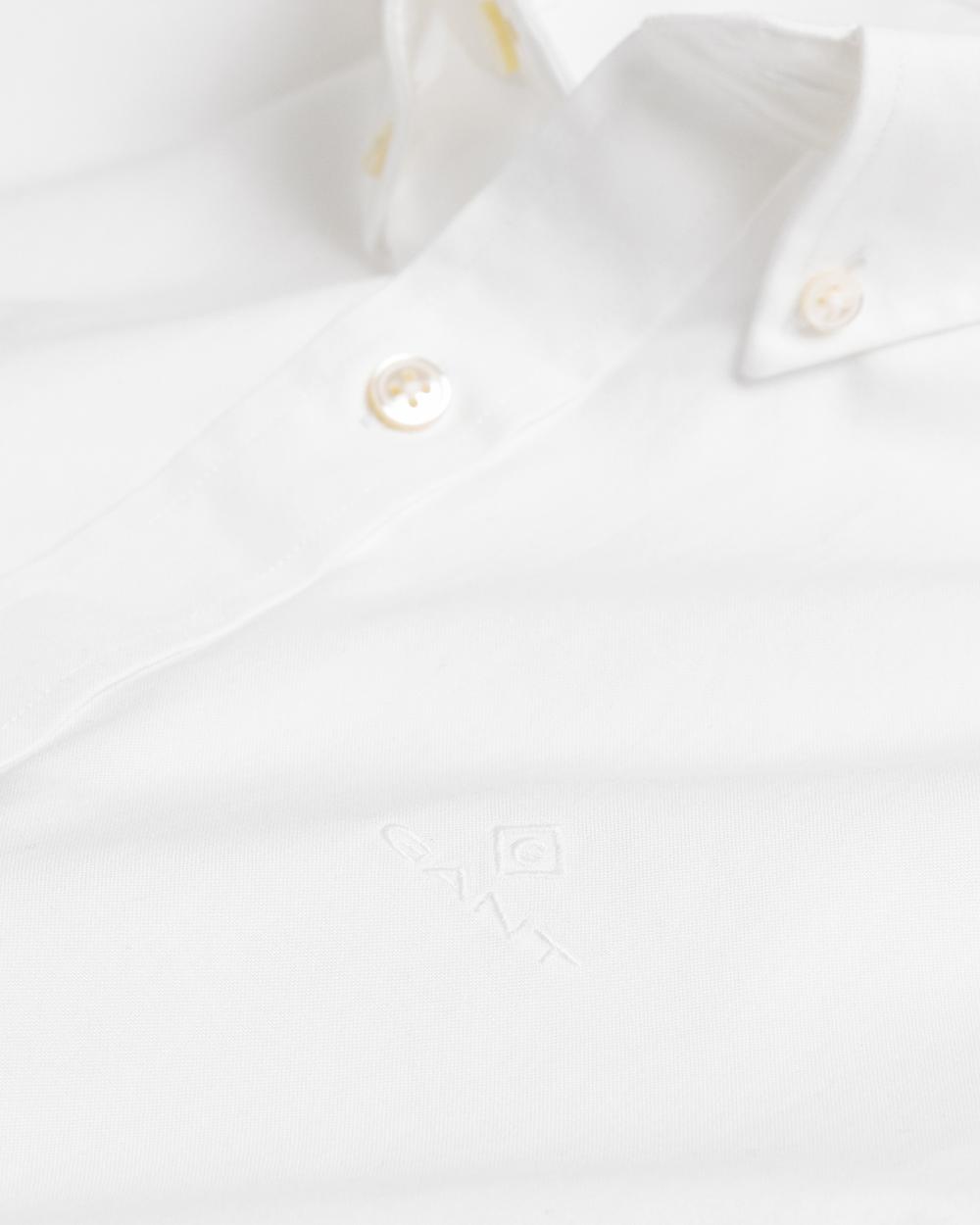 GANT Erkek Beyaz Slim Fit Gömlek