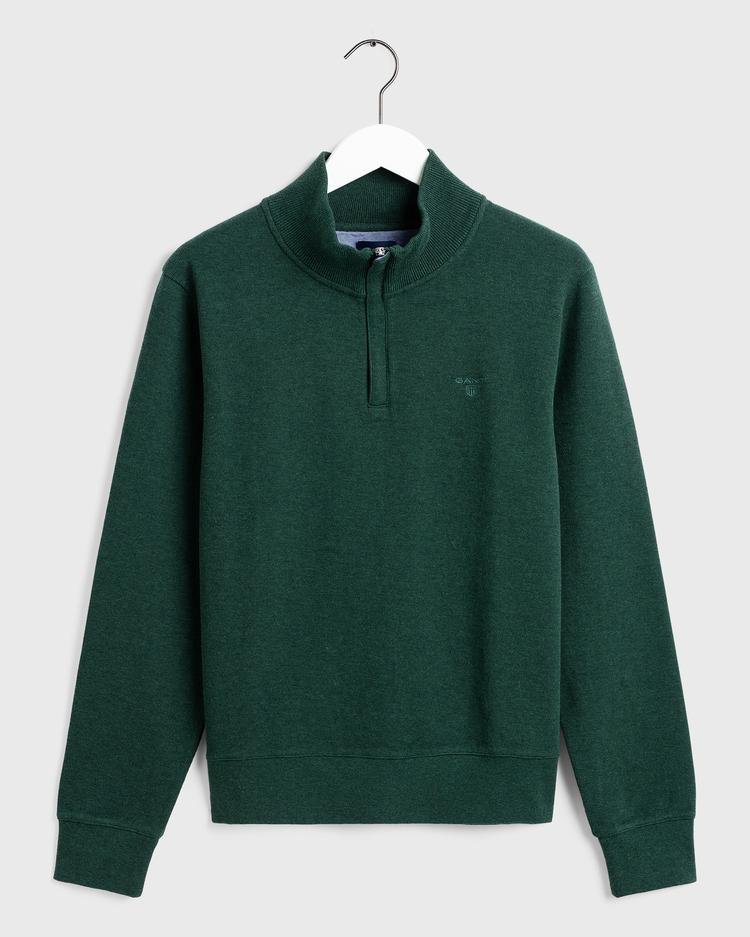 GANT Erkek Yeşil Fermuarlı Sweatshirt