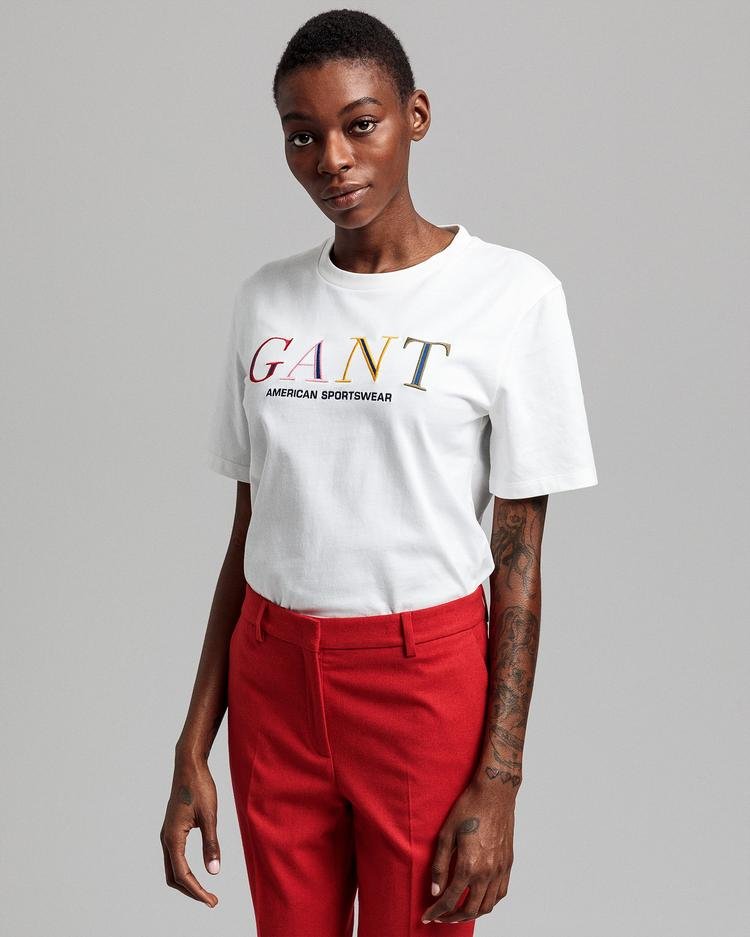 GANT Kadın Beyaz T-Shirt