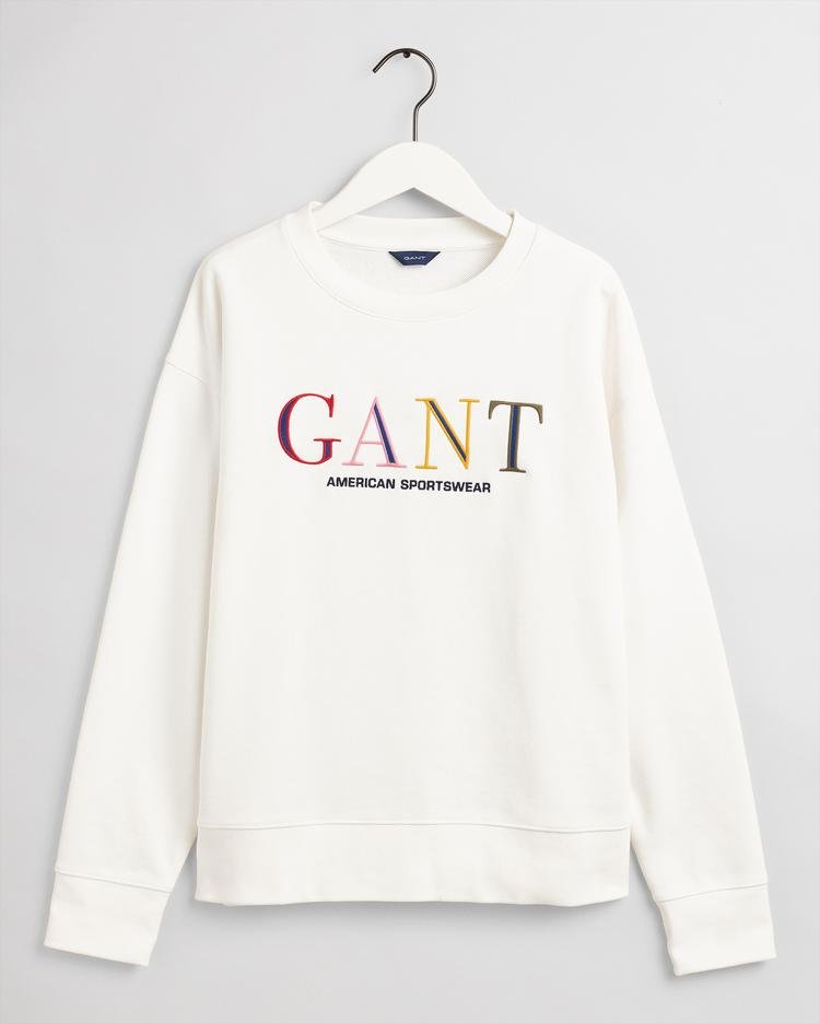GANT Kadın Beyaz Sweatshirt