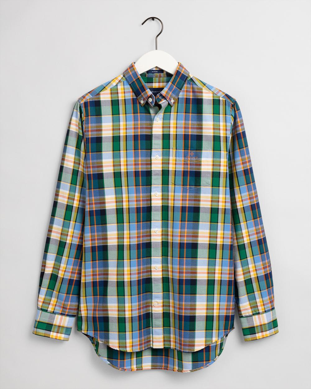 GANT Erkek Renkli Kareli Regular Fit Gömlek