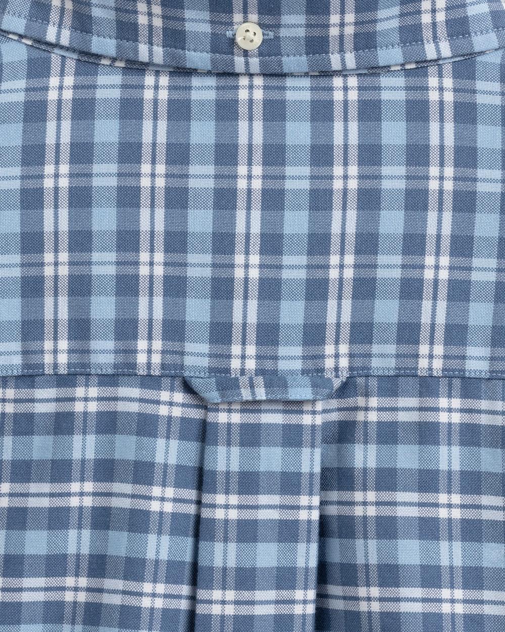 GANT Erkek Mavi Kareli Regular Fit Gömlek