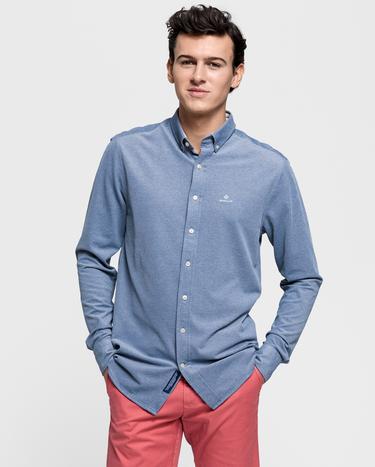 Gant Erkek Tech Prep Lacivert Regular Fit Gömlek