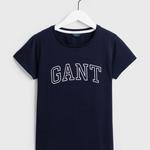 GANT Kadın Lacivert Logo Baskılı T-Shirt