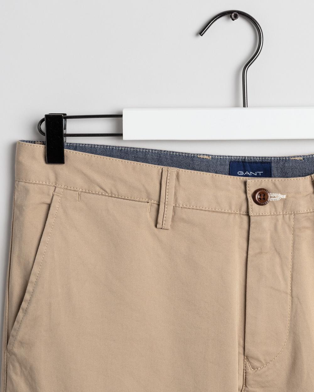 GANT Erkek Bej Slim Fit Twill Chino Pantolon