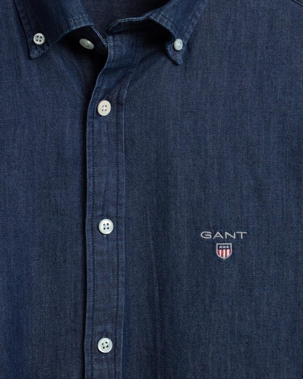 GANT Erkek İndigo Slim Fit Gömlek