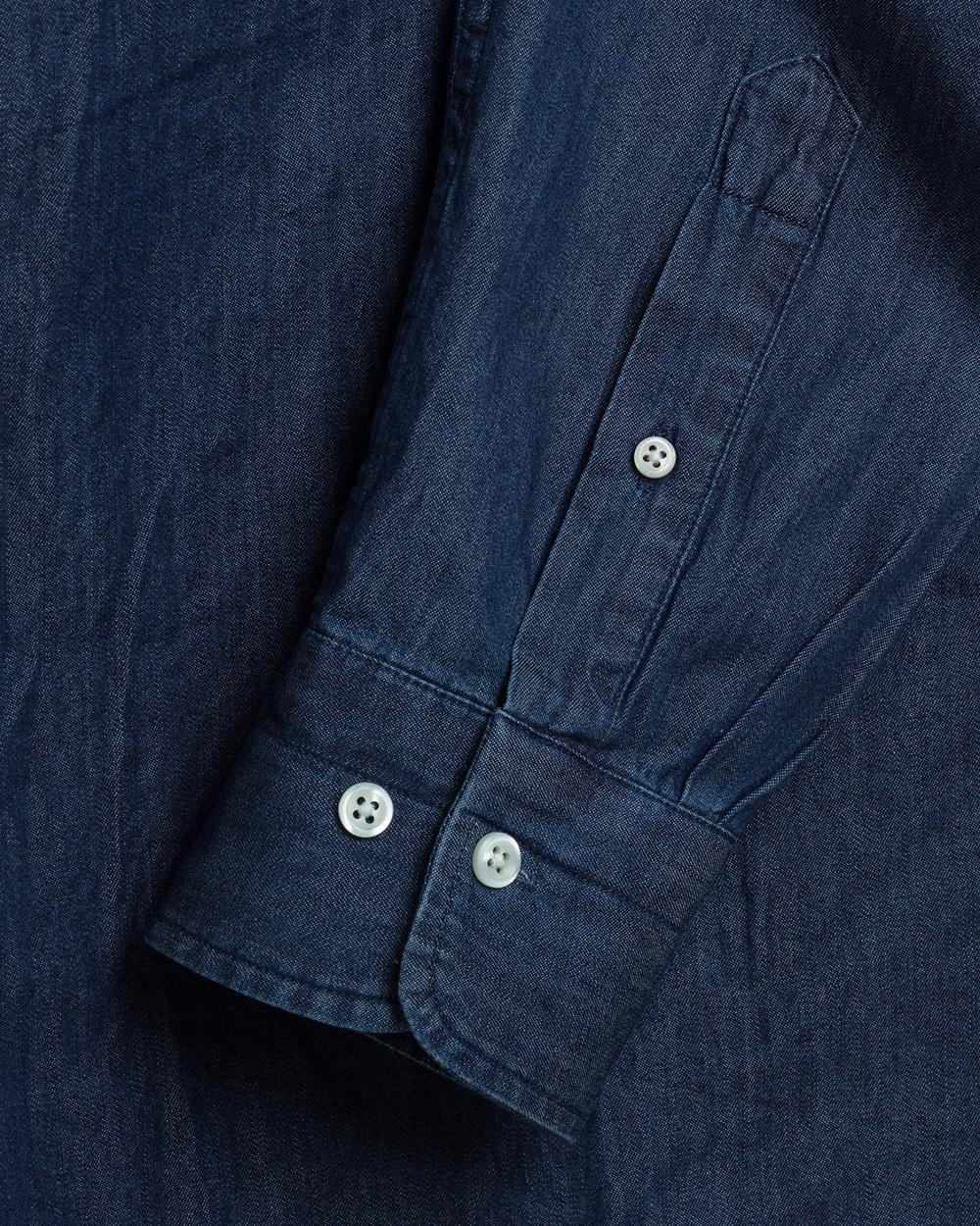 GANT Erkek İndigo Slim Fit Gömlek