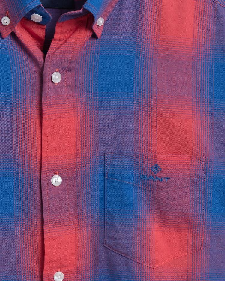 Gant Erkek Kırmızı Kareli Regular Fit Gömlek