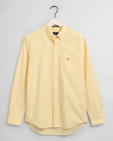 GANT Erkek Sarı Regular Fit Oxford Gömlek