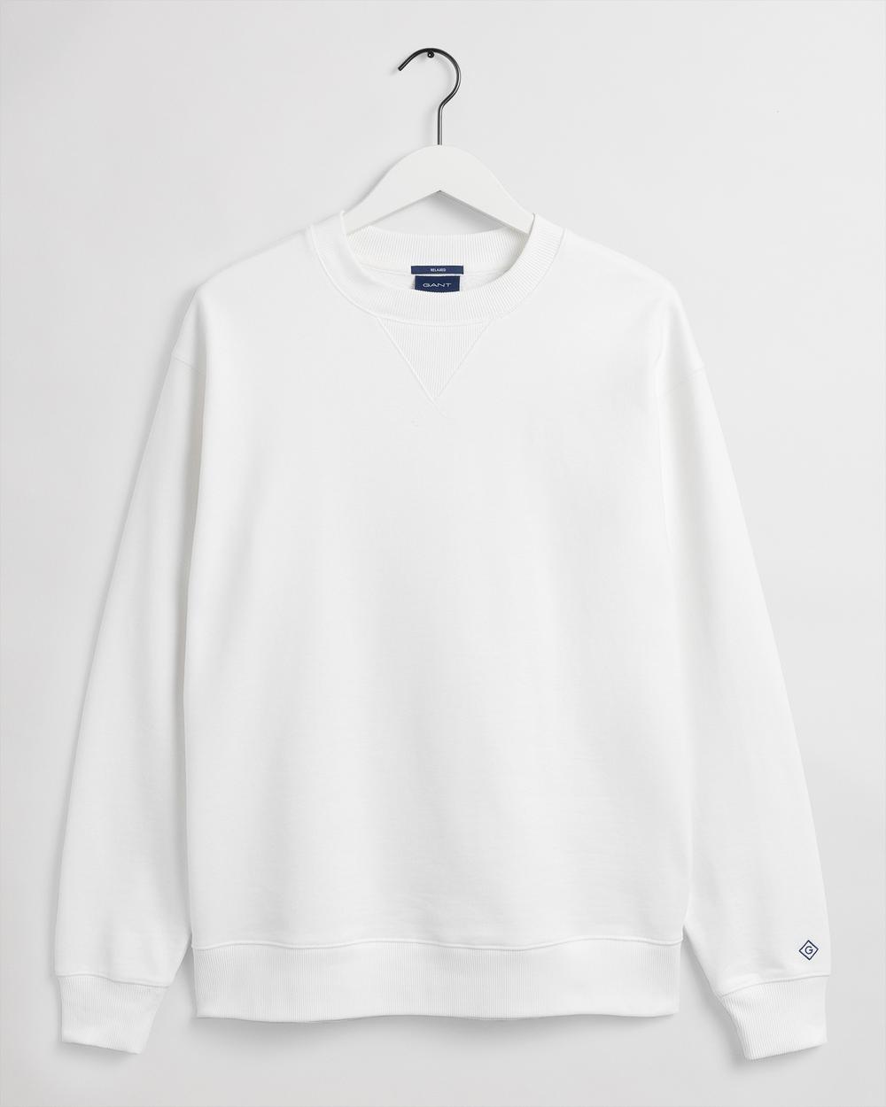 Gant Erkek Beyaz Sweatshirt