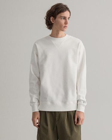 Gant Erkek Beyaz Sweatshirt