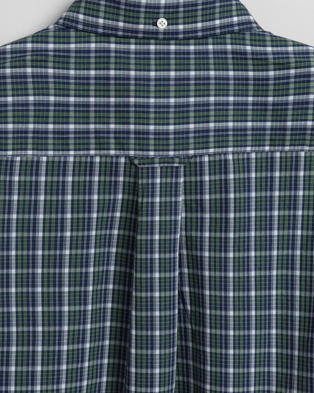 Gant Erkek Yeşil Kareli Regular Fit Tech Prep Gömlek