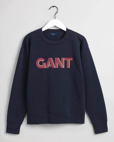 GANT Women's Gradient Graphic C-Neck Sweatshirt