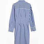 GANT Kadın Mavi Çizgili Tech Prep Elbise