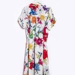Gant Kadın Krem Floral Desenli Elbise
