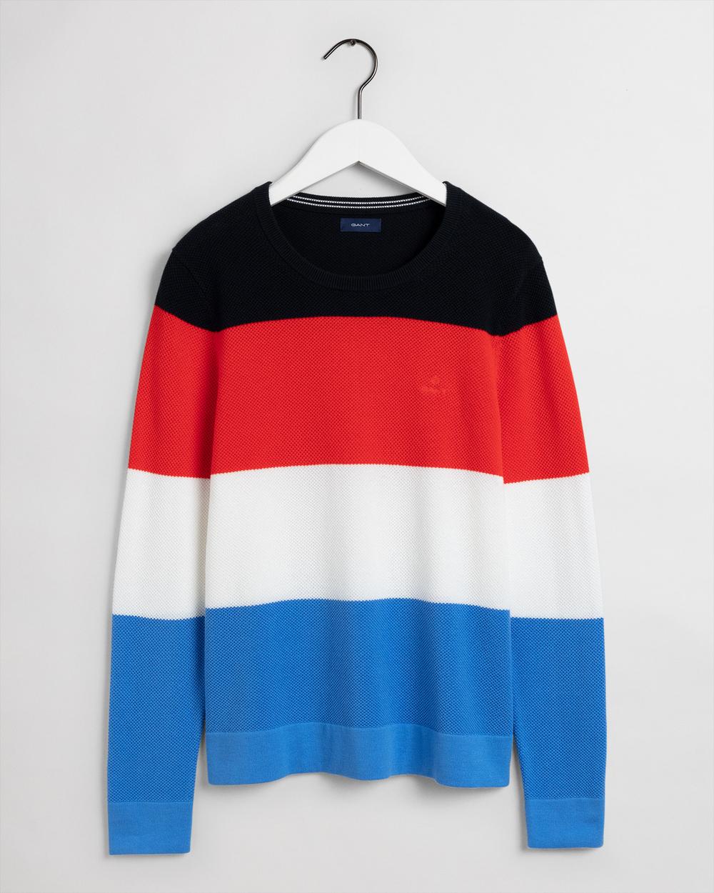 Gant Kadın Lacivert Keten Regular Fit Triko Kazak