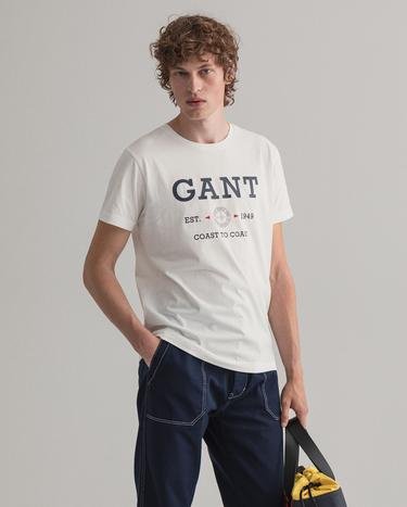 Gant Erkek Krem T-Shirt