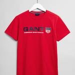GANT Erkek Kırmızı Baskılı Regular Fit T-shirt