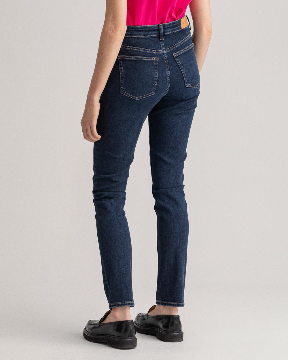 GANT Kadın Lacivert Slim Fit Jean Pantolon
