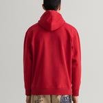 GANT Erkek Kırmızı Baskılı Relaxed Fit Sweatshirt