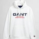 GANT Erkek Beyaz Baskılı Regular Fit Sweatshirt