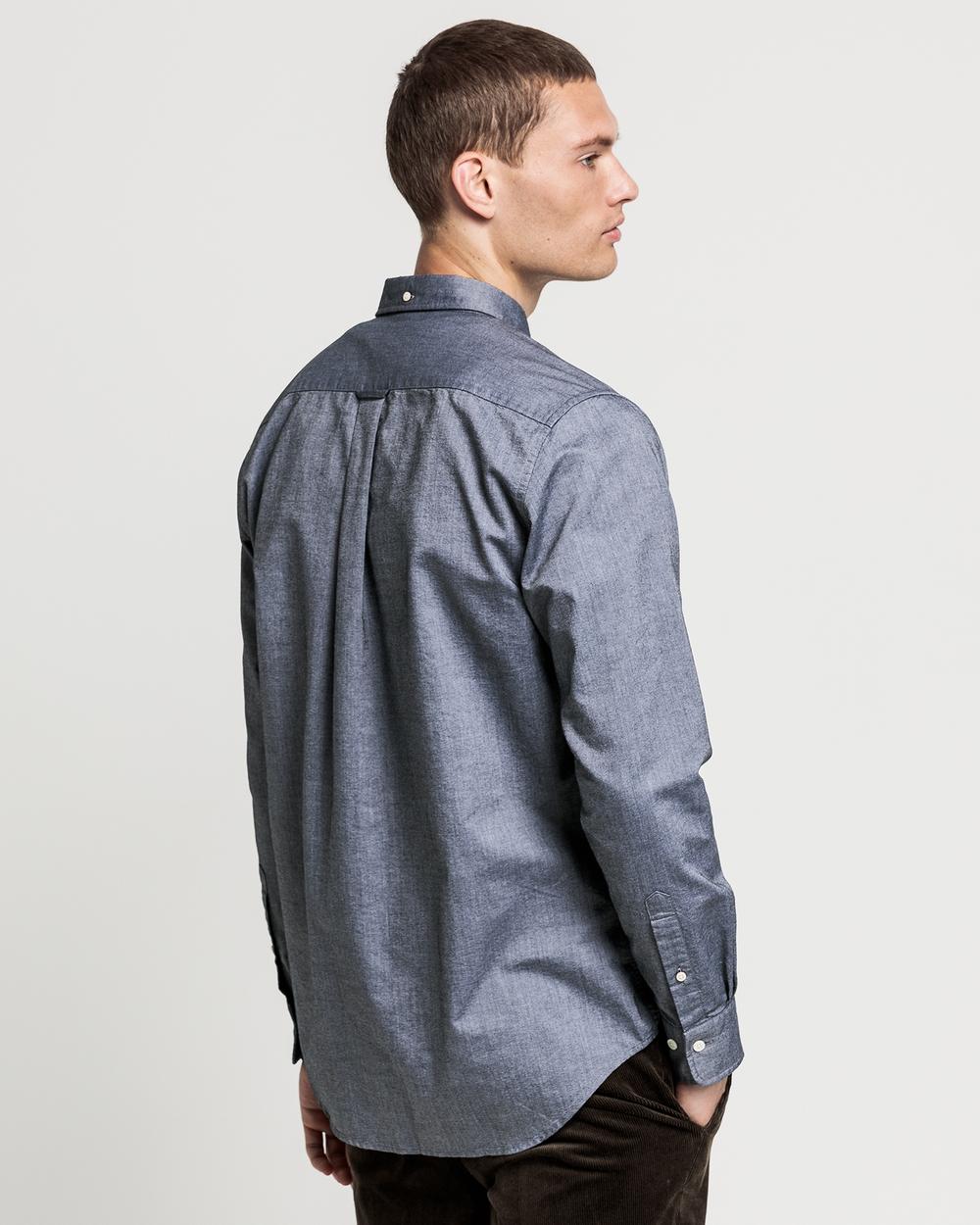 GANT Regular Fit Erkek Oxford Gri Gömlek