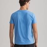 Gant Erkek Mavi Regular Fit Bisiklet Yaka Logolu T-shirt