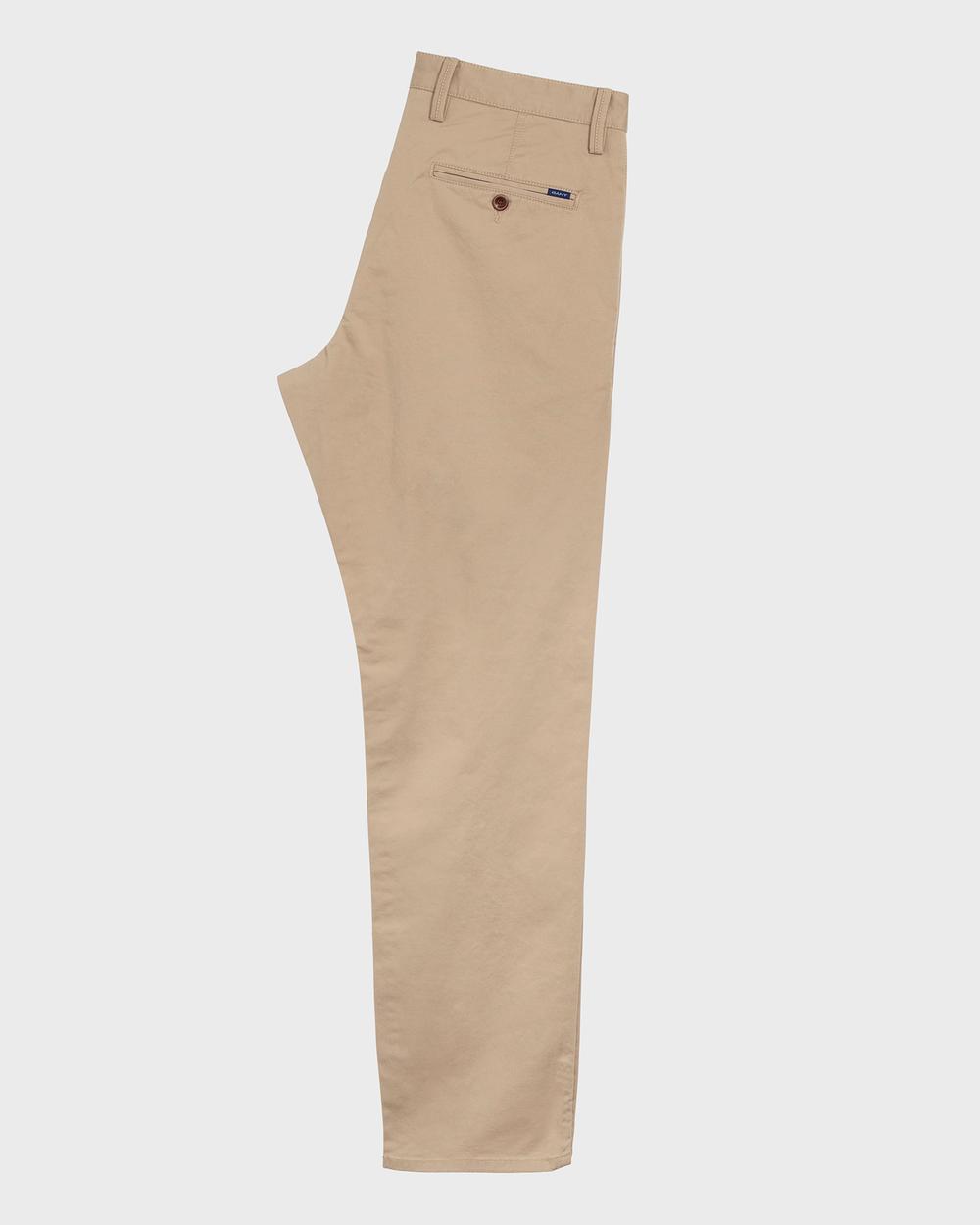 GANT Erkek Bej Slim Fit Twill Chino Pantolon