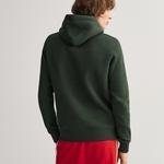 Gant Erkek Yeşil Regular Fit Kapüşonlu Sweatshirt