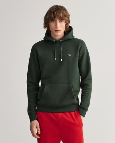 Gant Erkek Yeşil Regular Fit Kapüşonlu Sweatshirt